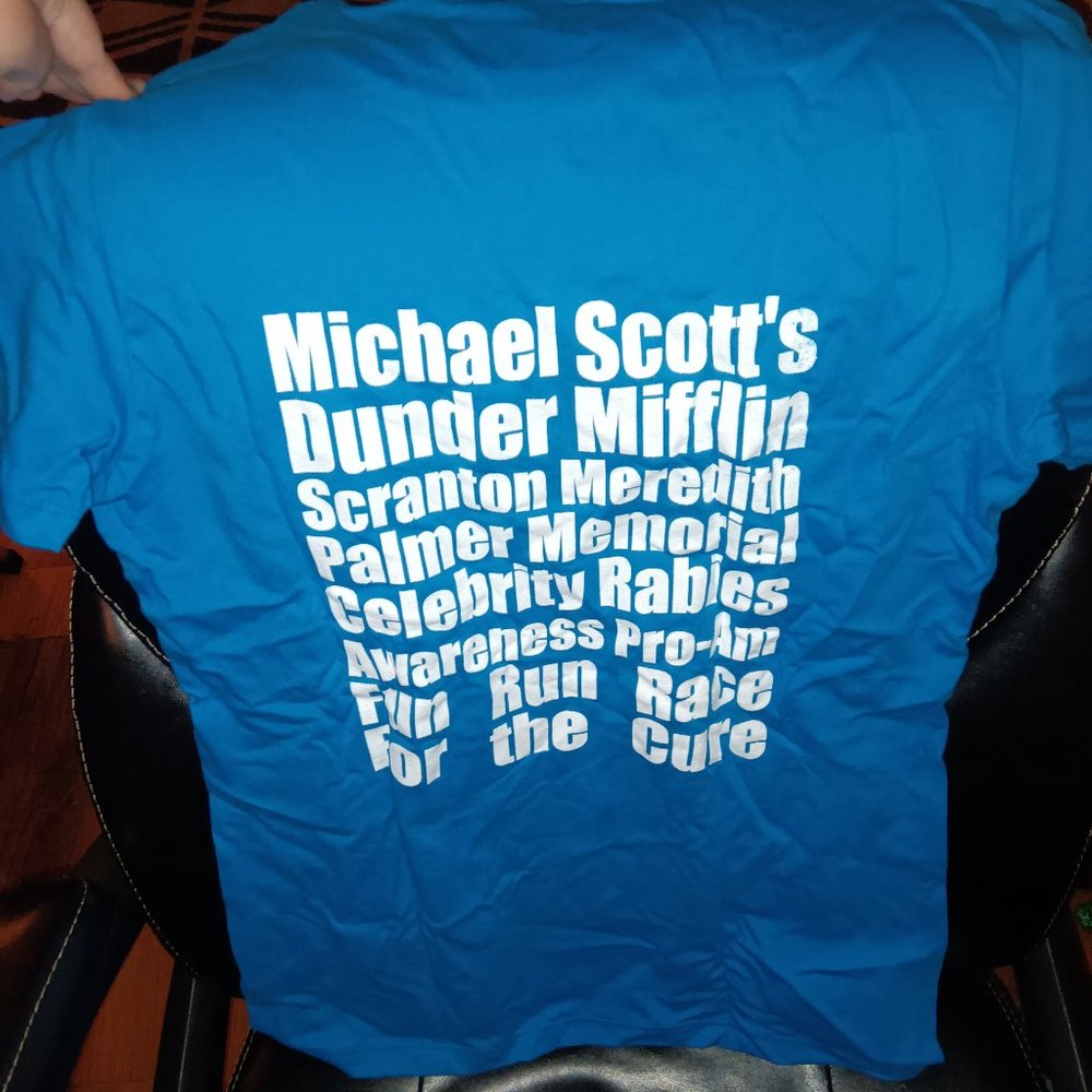 The Office Michael Scott Rabies Fun Run Kids Girls T-shirt